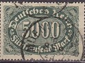 Germany 1922 Numeros 5000 Verde Scott 208